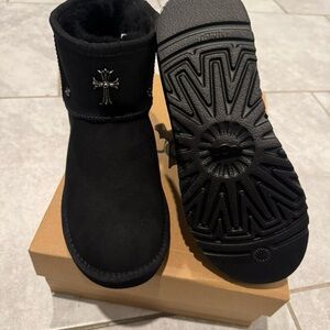 Chrome Hearts Black Ankle Boots